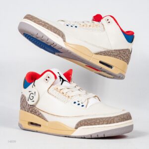 Sepatu Nike Air Jordan 3 Retro Seoul 2.0 White Cream Beige Sneakers Authentic