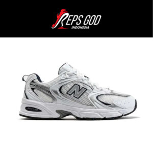 Sepatu New Balance NB 530 White Silver Navy Indigo Sneakers Authentic