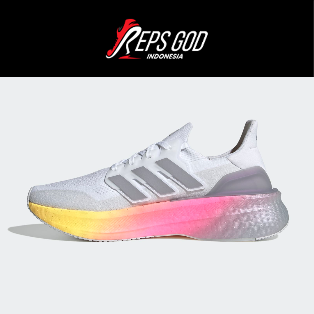 Sepatu Adidas Ultraboost 5 White Multicolor Running Sneakers Authentic - Image 2