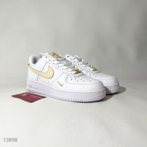 Nike Air Force 1 Low 07 Essentials White Beige Gold Authentic