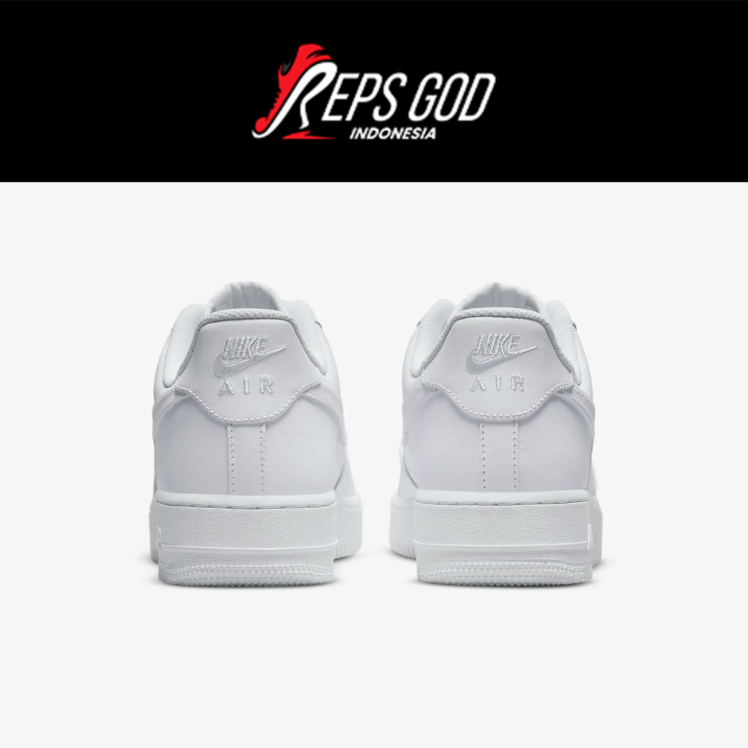 Nike Air Force 1 Low Triplewhite Allwhite Full White Authentic - Image 3