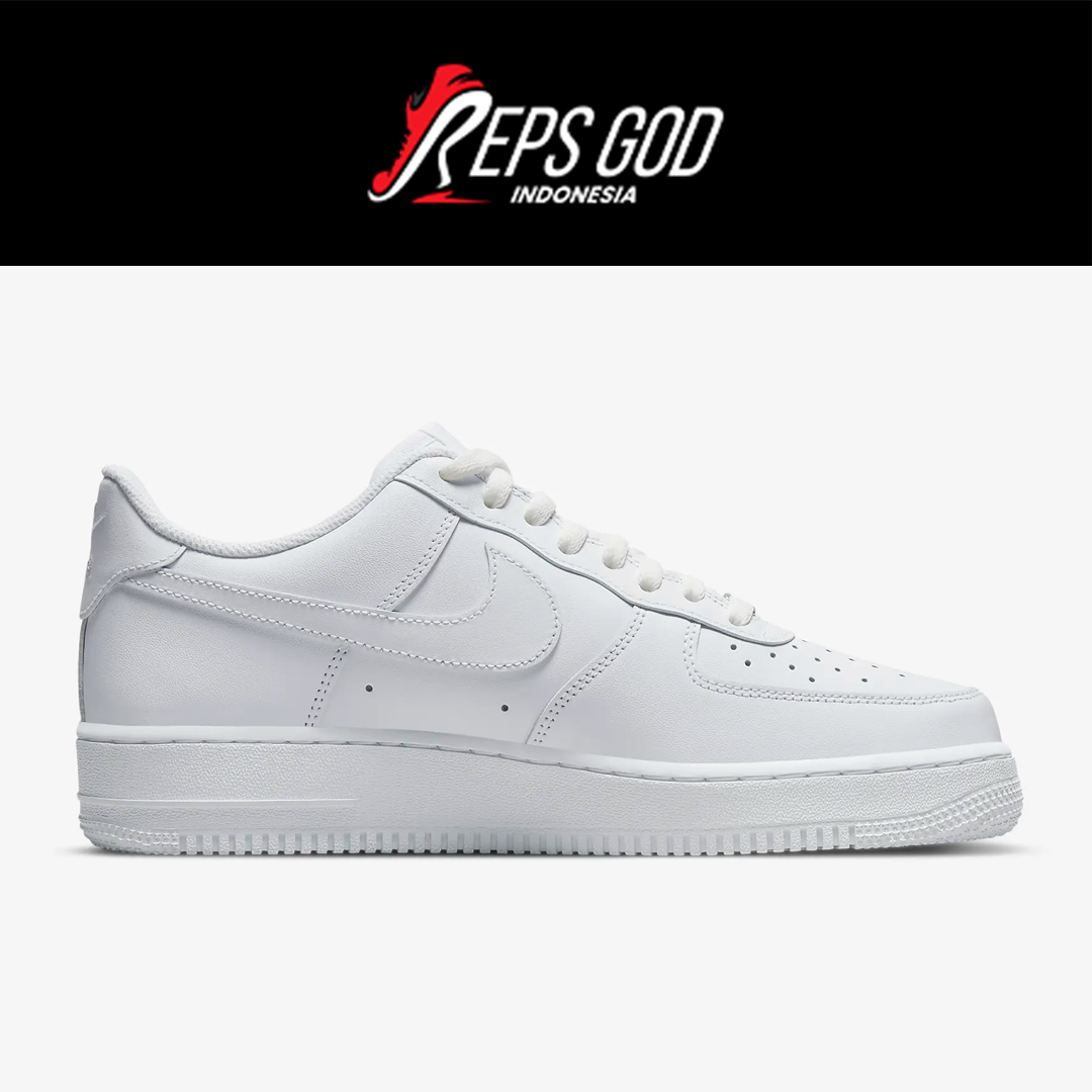 Nike Air Force 1 Low Triplewhite Allwhite Full White Authentic - Image 5