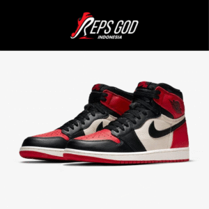 Nike Air Jordan 1 Retro High OG Bred Toe Black White Red Authentic