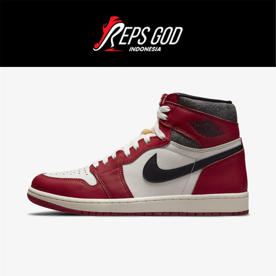 Nike Air Jordan 1 High Chicago Lost And Found 2022 Red White Black Authentic - Image 2