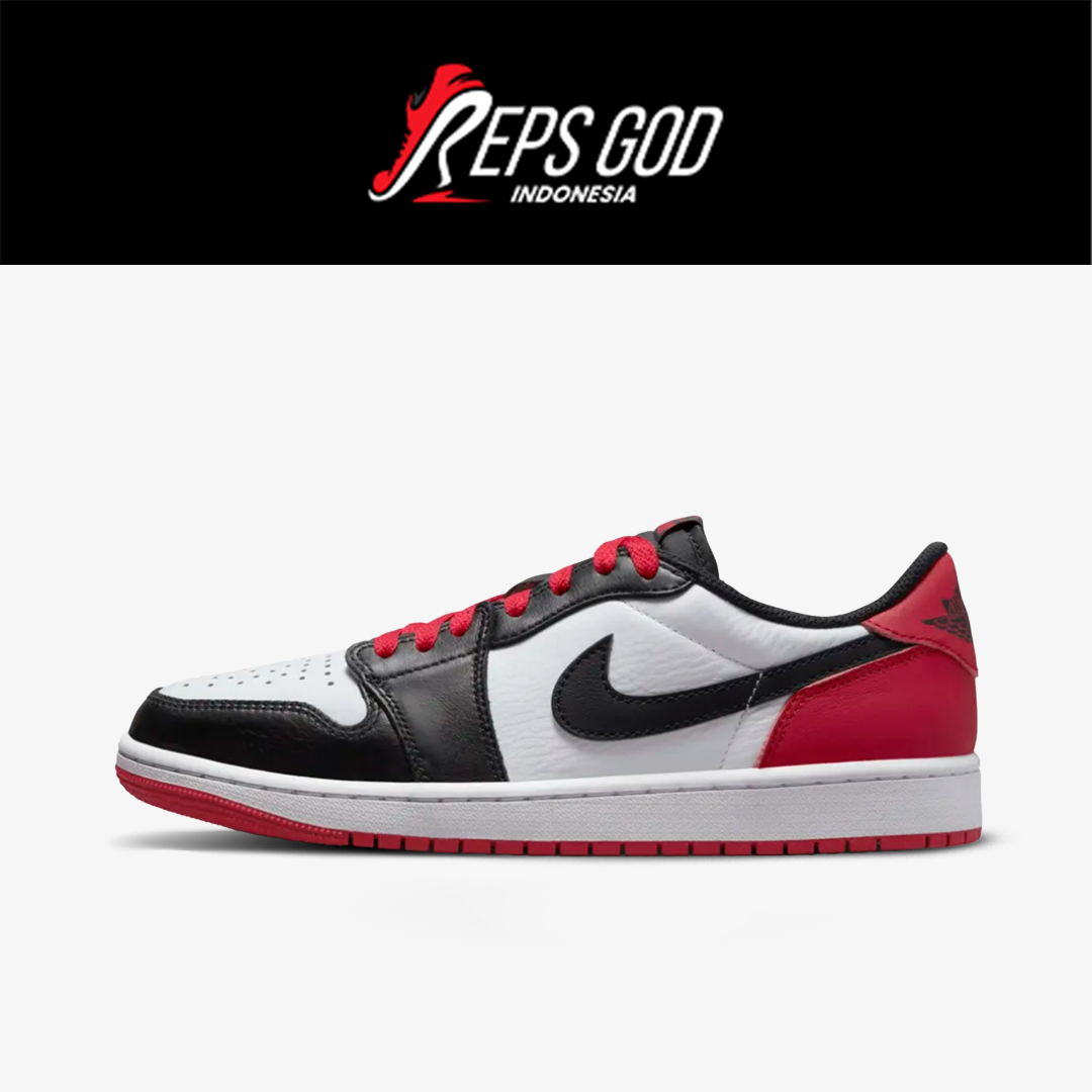 Nike Air Jordan 1 Low OG Black Toe 23 2023 Black White Red Authentic - Image 5