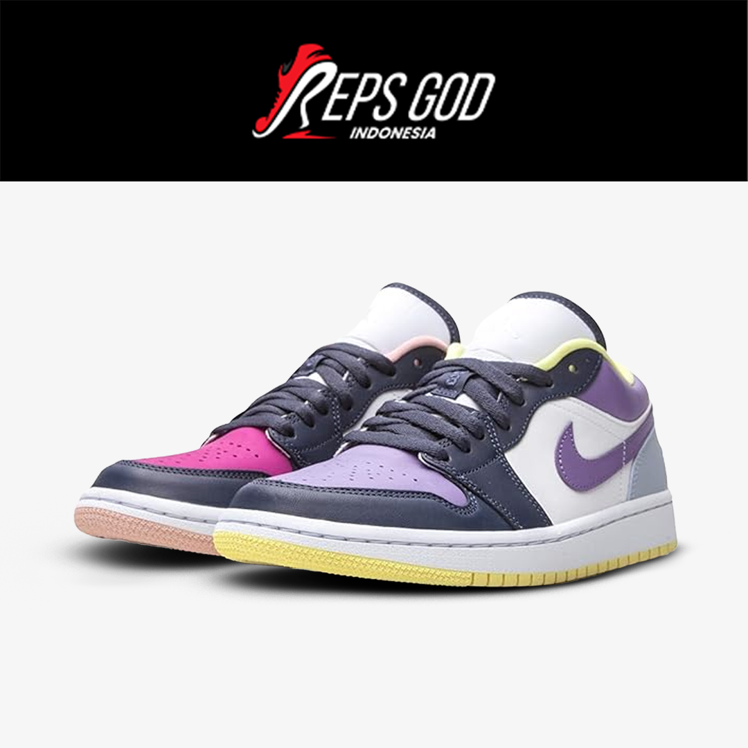 Nike Air Jordan 1 Low SE Mismatched Purple Magenta