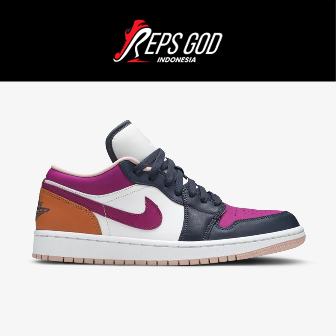 Nike Air Jordan 1 Low SE Mismatched Purple Magenta - Image 2