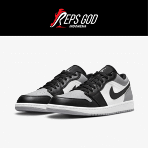 Nike Air Jordan 1 Low Shadow Toe 2022 Black Grey White Authentic