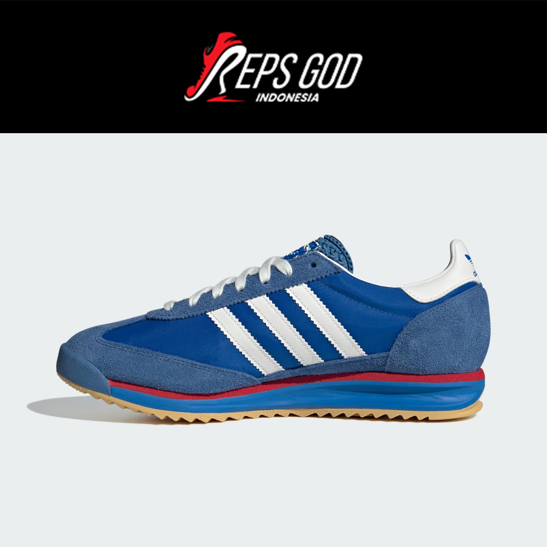 Sepatu Casual Adidas SL 72 RS Blue Core Blue White Red Authentic - Image 3