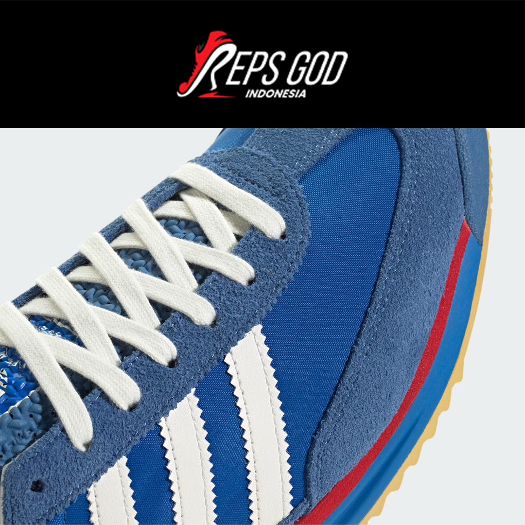 Sepatu Casual Adidas SL 72 RS Blue Core Blue White Red Authentic - Image 4