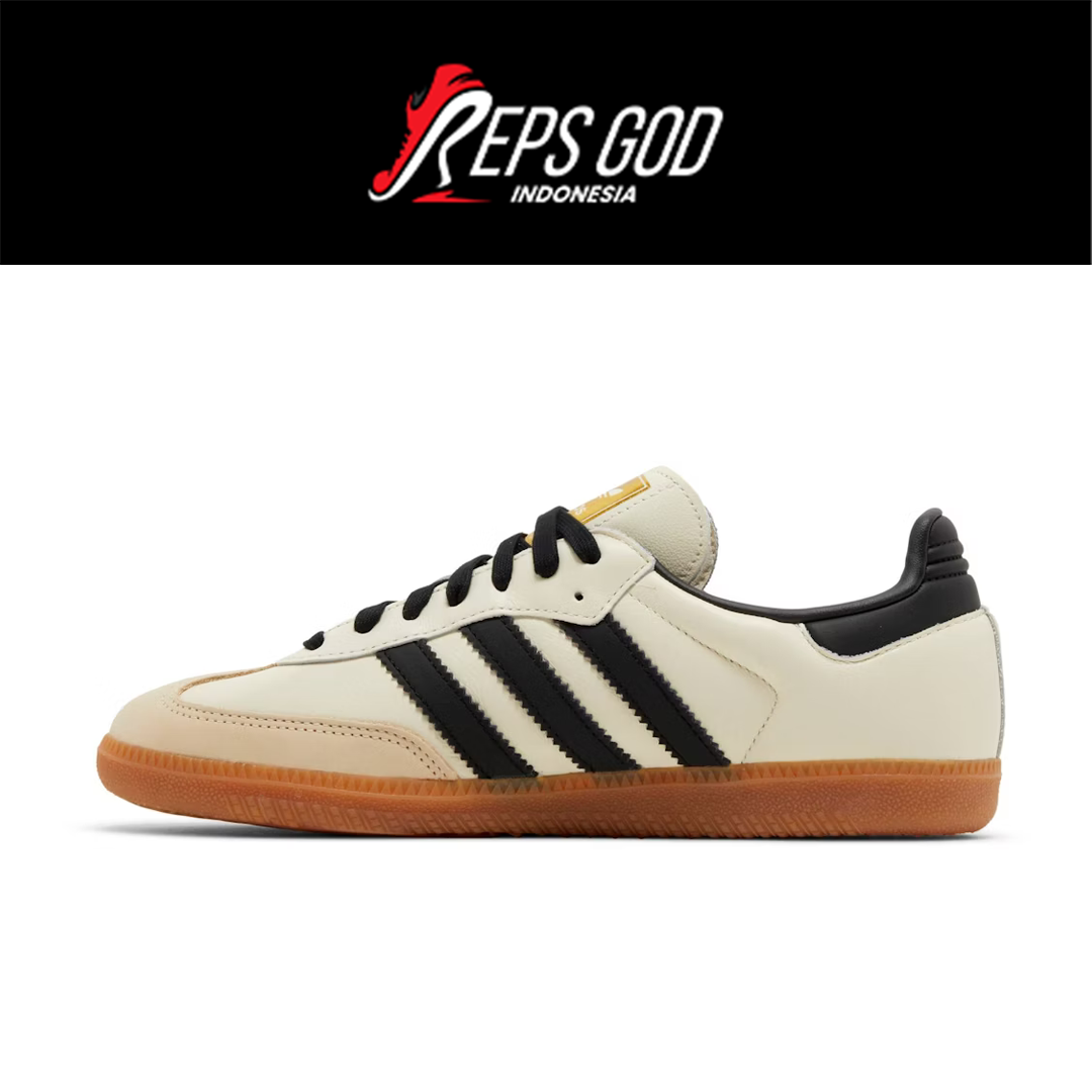 Sepatu Adidas Samba OG Cream White Sand Strata Sneakers Casual Authentic - Image 5