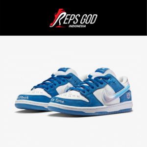 Nike SB Dunk Low Born Raised One Block At A Time Blue White Authentic