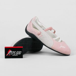 Sepatu Casual Speedcat Ballet White Pink White Sneakers Authentic