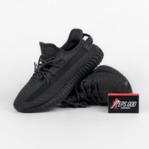 Sepatu Adidas Yeezy 350 Boost V2 Black Onyx Sneakers Authentic