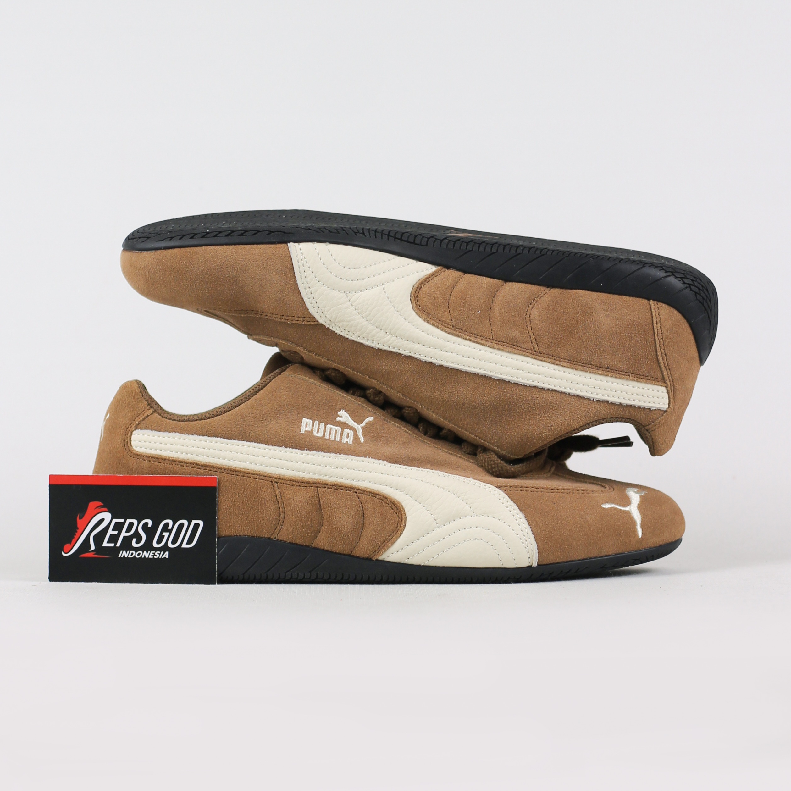 Sepatu Puma Speedcat OG Archive Coffee Brown Haute Sneakers Authentic - Image 2