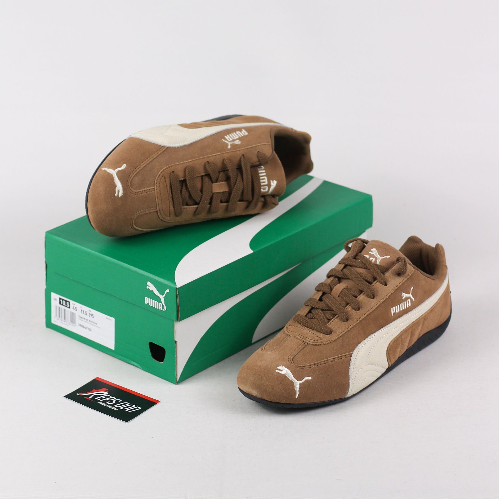 Sepatu Puma Speedcat OG Archive Coffee Brown Haute Sneakers Authentic - Image 4