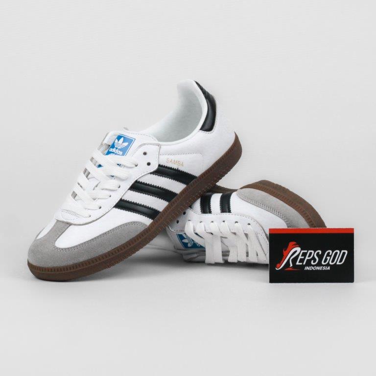 Adidas Samba Vegan White Gum Cloud White Coreblack Authentic