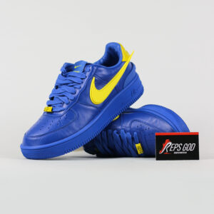 Sepatu Nike Air Force 1 Low AMBUSH Game Royal Blue Yellow Authentic