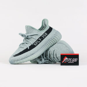 Sepatu Adidas Yeezy 350 Boost V2 Salt Green Black Sneakers Authentic