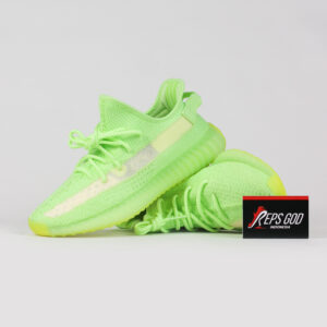 Sepatu Adidas Yeezy 350 Boost V2 Glow In The Dark GID Sneakers Authentic