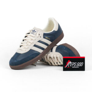 Sepatu Adidas Samba OG Aurora Ink Cream Gum Navy Sneakers Authentic