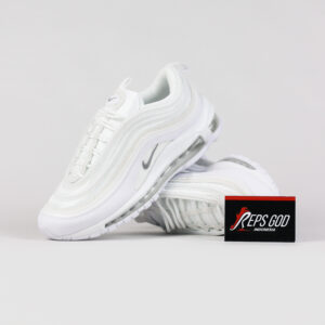 Sepatu Nike Air Max Airmax 97 Triple White Allwhite Sneakers Authentic