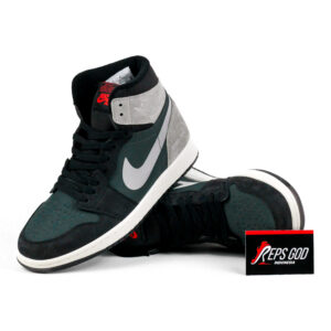 Sepatu Nike Air Jordan 1 High Element Gore-Tex Black Grey Sneakers Authentic