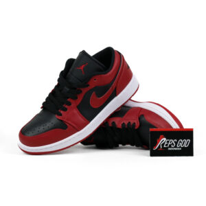 Nike Air Jordan 1 Low Black Varsity Red Reverse Bred
