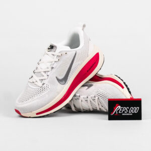 Sepatu Nike Vomero 18 Platinum Tint Siren Red White Red Sneakers Authentic