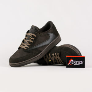 Nike Air Jordan 1 Low x Travis Scott Velvet Brown Sneakers Authentic