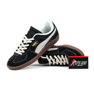 Sepatu Puma Palermo Vintage Black Frosted Ivory Black Gum Sneakers Authentic