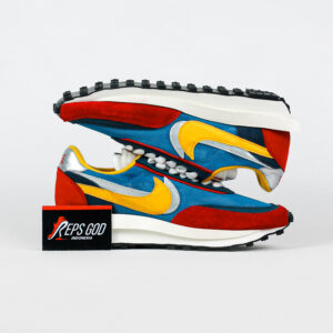 Sepatu Nike Sacai LD Waffle Blue Varsity Red Yellow Sneakers Authentic