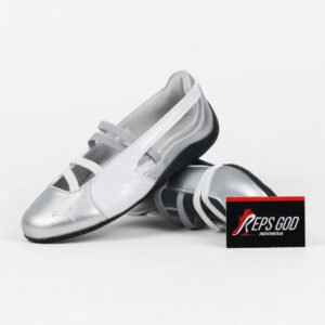 Sepatu Speedcat Ballet Silver White Black Sneakers Authentic