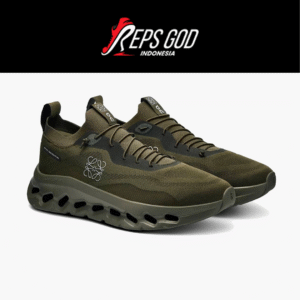 Sepatu On Cloudtilt Running x Loewe Green Military Authentic Sneakers