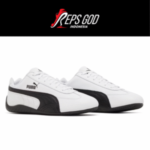Sepatu Puma Speedcat OG Leather White Black Sneakers Authentic