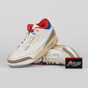 Sepatu Nike Air Jordan 3 Retro Seoul 2.0 White Cream Beige Sneakers Authentic