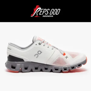 Sepatu On Running On Cloud X3 Ivory Alloy White Orange Authentic