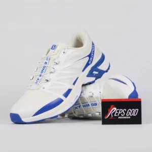 Sepatu Salomon JJJJound XT Wings 2 White Royal Lapis Blue Sneakers Authentic