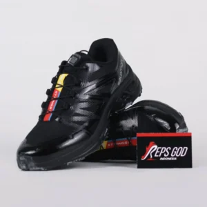 Sepatu Salomon PALACE XT Wings 2 Tripleblack Sneakers Authentic