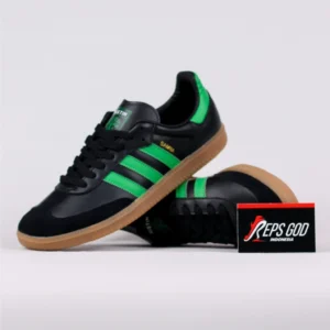 Sepatu Casual Adidas Samba OG Team Austin FC Black Green Sneakers Authentic