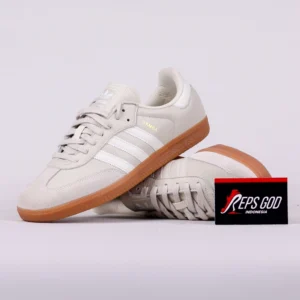 Sepatu Adidas Samba OG Aluminum Gum White Sneakers Authentic