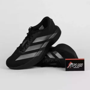 Sepatu Adizero EVO SL Black Silver Iron Metallic Sneakers Authentic