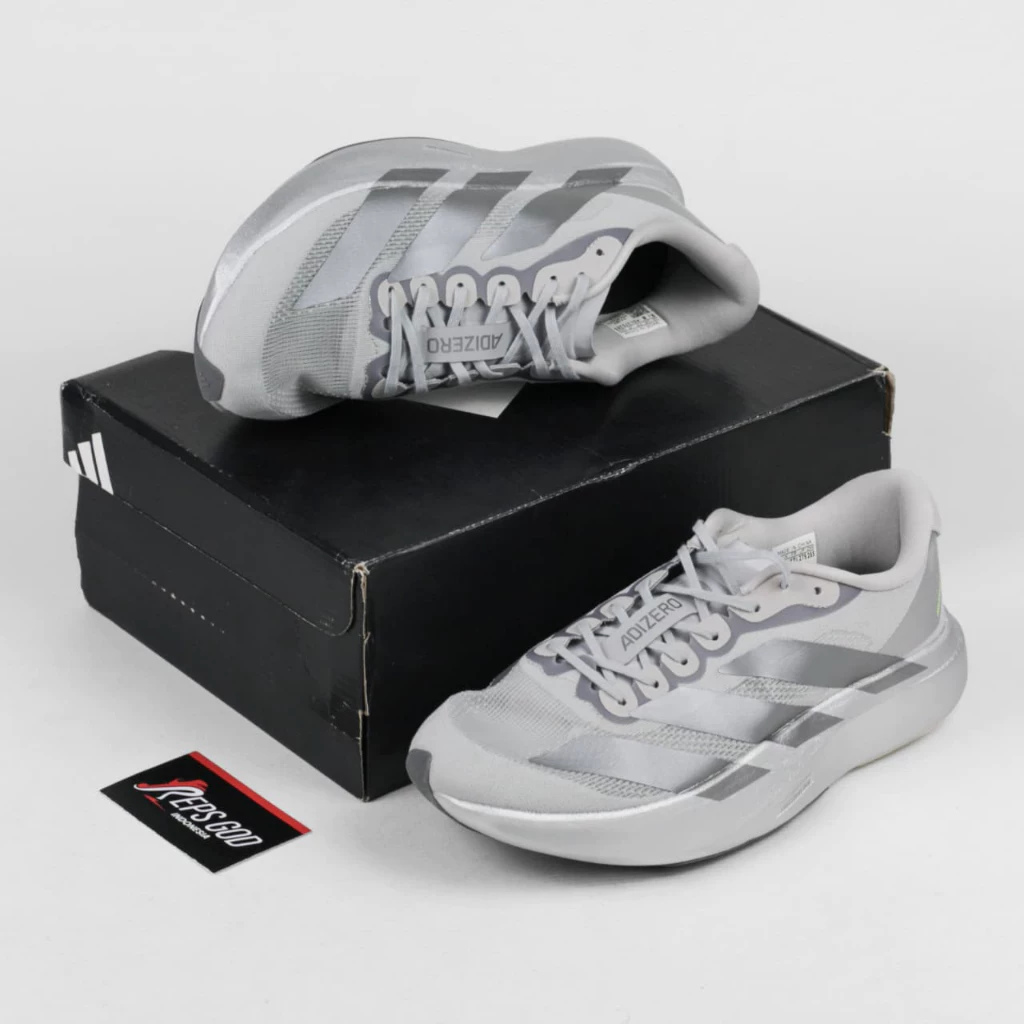 Sepatu Adizero EVO SL Silver Metallic Silver Sneakers Authentic - Image 2