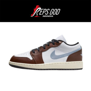 Sepatu Nike Air Jordan 1 Low SE Mocha Blue Black Sneakers Casual Authentic