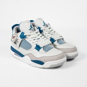 Sepatu Nike Air Jordan 4 Retro Military Blue Industrial Blue Sneakers Authentic