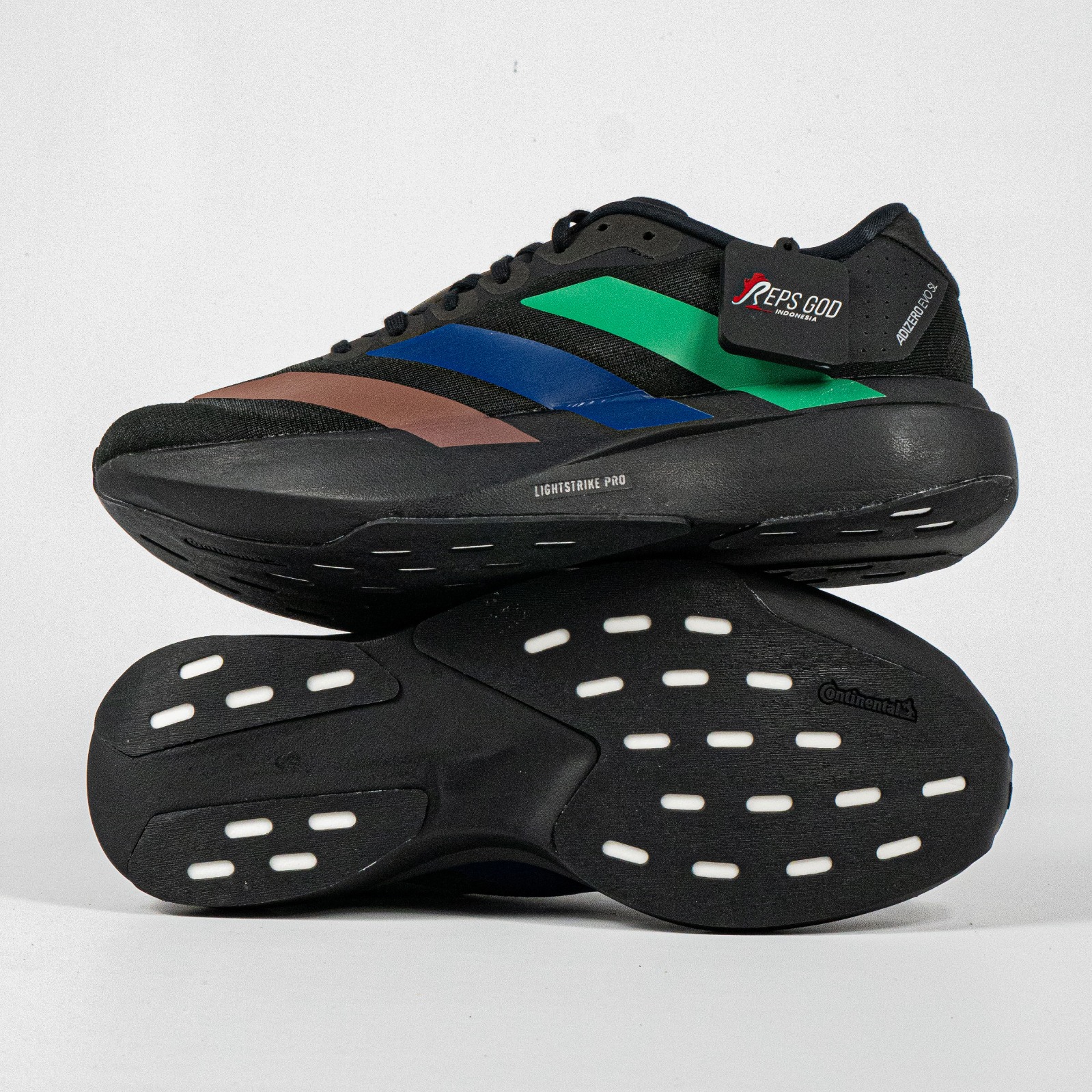 Sepatu Adidas Adizero EVO SL Black Pharrel Williams Black Sneakers Authentic - Image 3