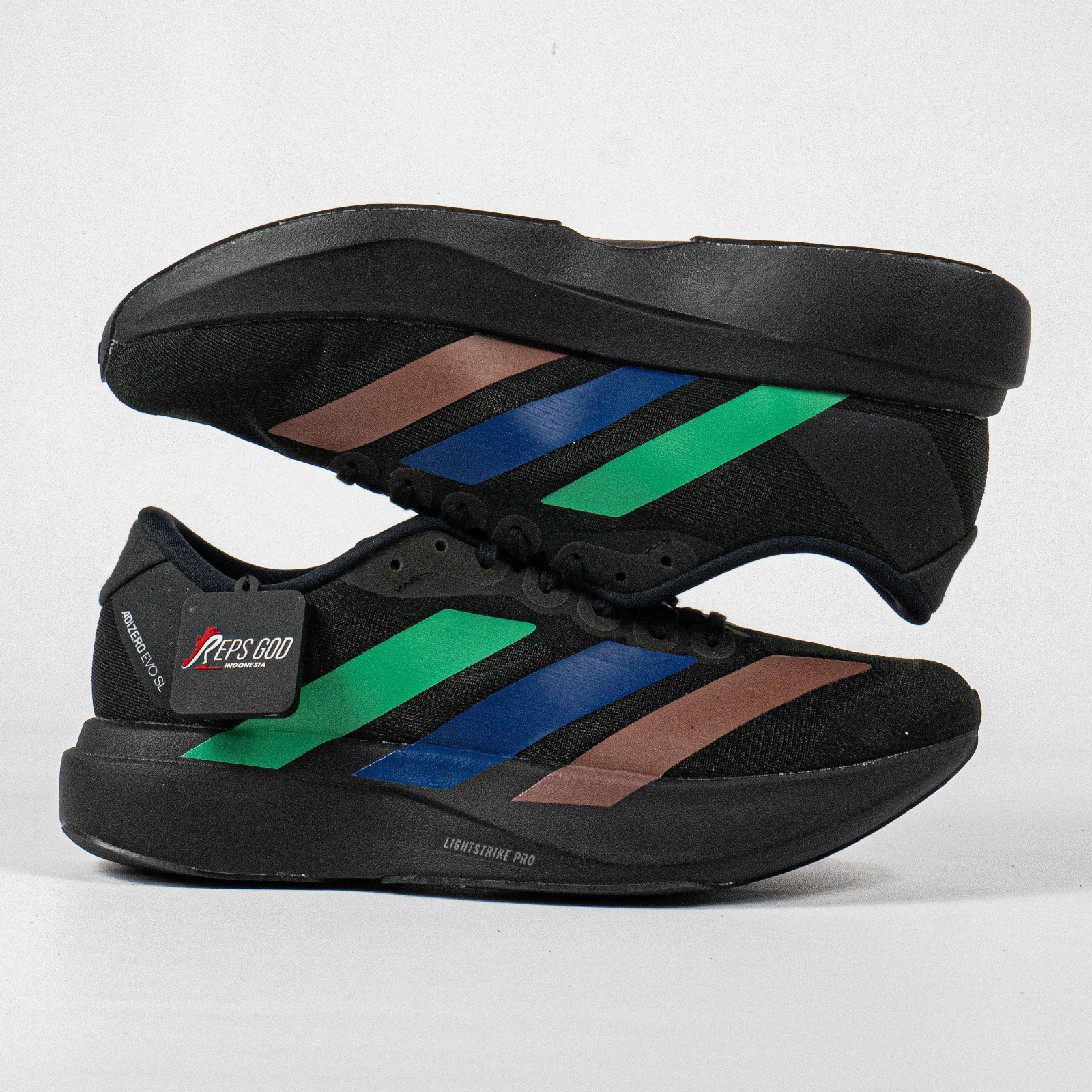 Sepatu Adidas Adizero EVO SL Black Pharrel Williams Black Sneakers Authentic - Image 2