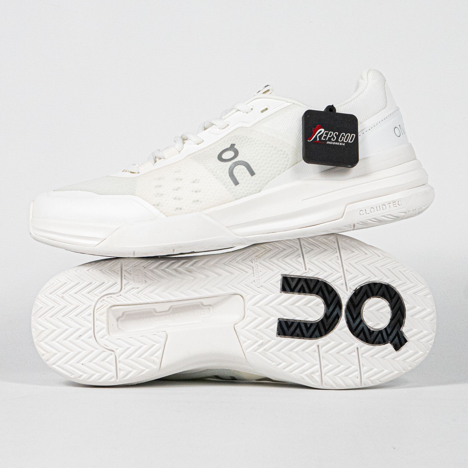 Sepatu On Cloud On The Roger White Sneakers Casual Olahraga Wanita Pria Tennis Padel Gym Outdoor Indoor - Image 4