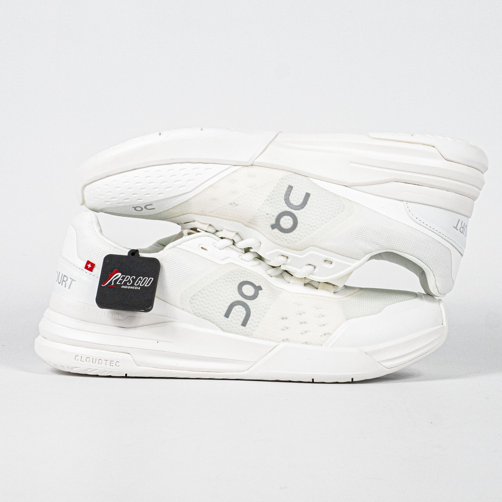 Sepatu On Cloud On The Roger White Sneakers Casual Olahraga Wanita Pria Tennis Padel Gym Outdoor Indoor - Image 2