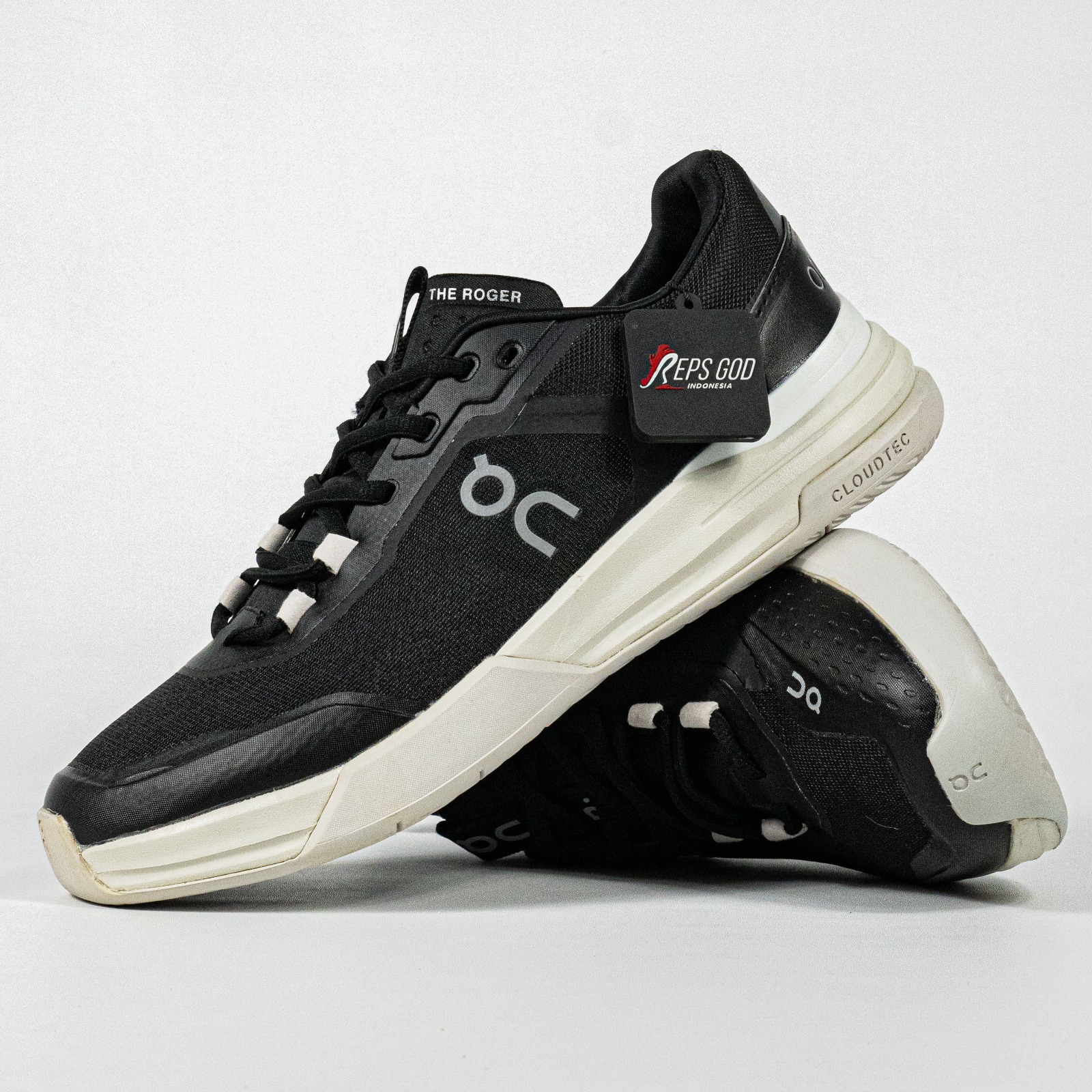Sepatu On Cloud On The Roger Black Sneakers Casual Olahraga Wanita Pria Tennis Padel Gym Outdoor Indoor